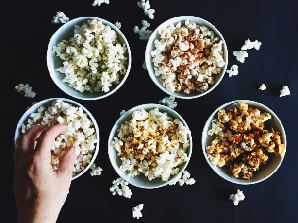 verschiedene Popcorn-Sorten